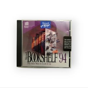 Microsoft BookShelf '94 - The New Way to Look It Up. Pre-owned Software CD ROM.